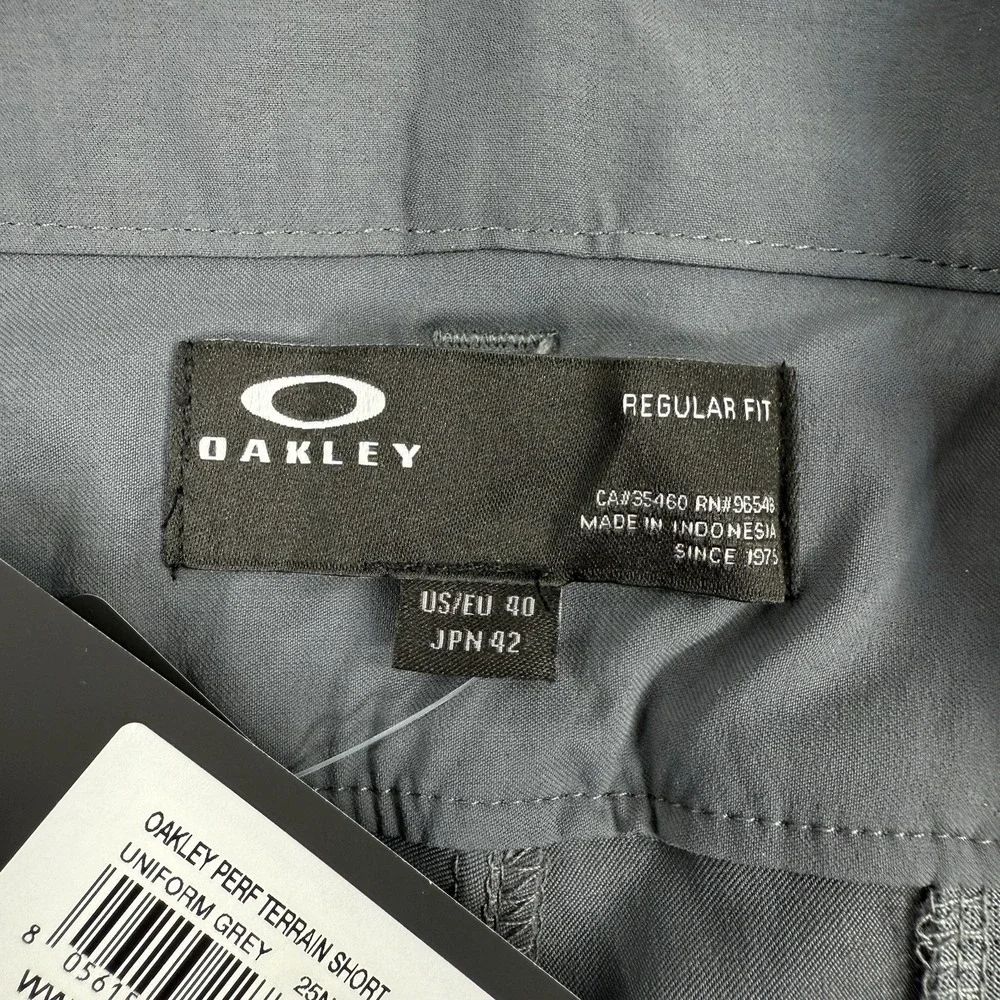 Oakley Perf Terrain Shorts Men's 40 Uniform Grey Golf F0A401923 10